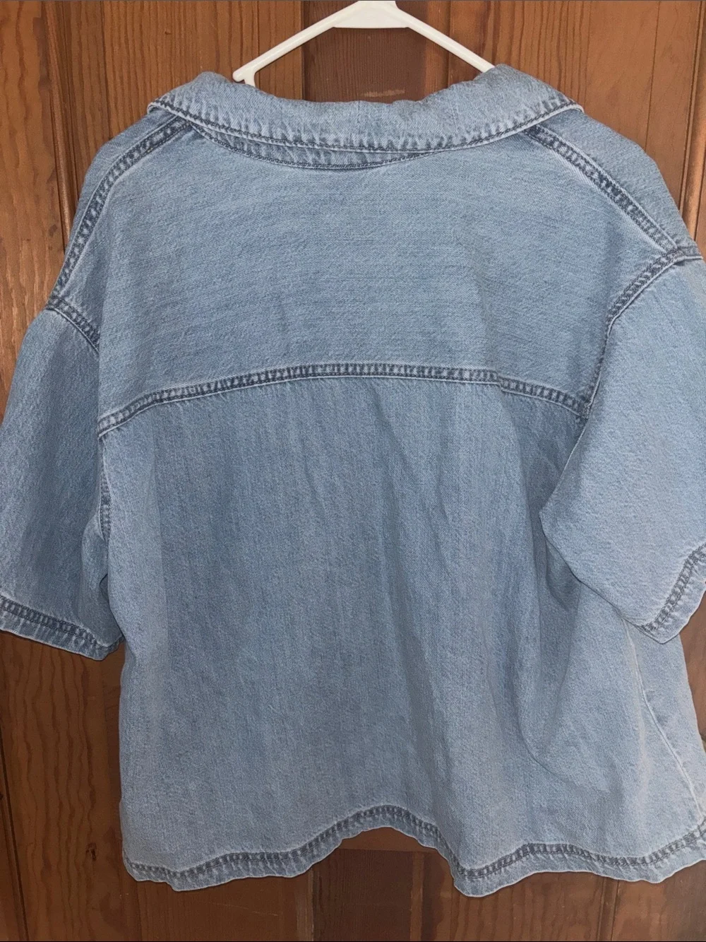 NWT Universal Thread Light Blue Denim Button-Up Shirt - Picture 6 of 7